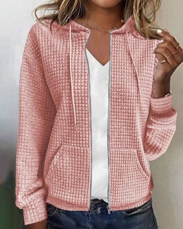 Chaqueta con Capucha de Mujer | Cremallera Frontal