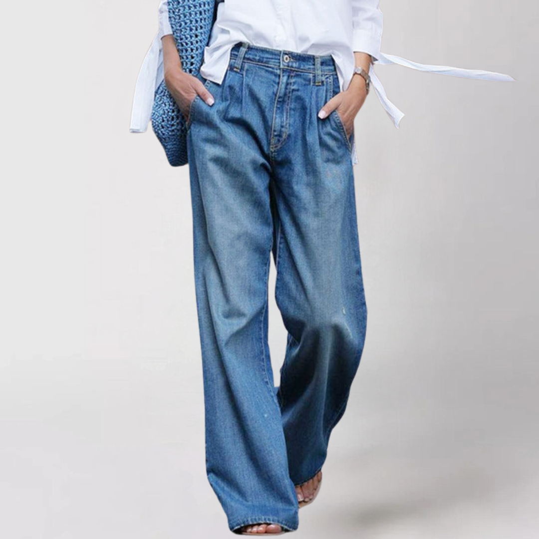Jeans de Mujer de Pierna Ancha | Corte Relajado