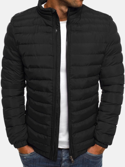 Chaqueta Acolchada Clásica de Hombre | Cuello