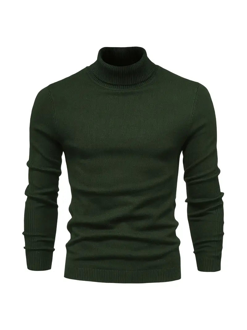 Suéter de Cuello Alto para Hombre | Corte Slim