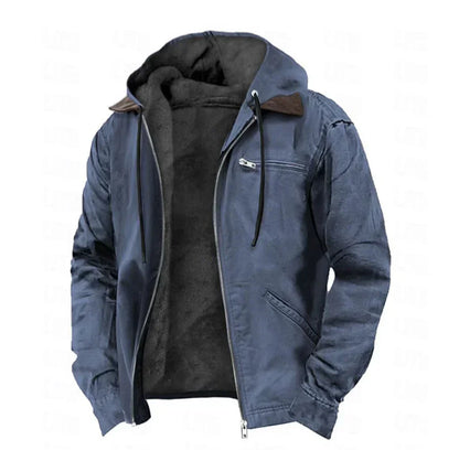 Chaqueta con Capucha de Hombre | Forro Polar