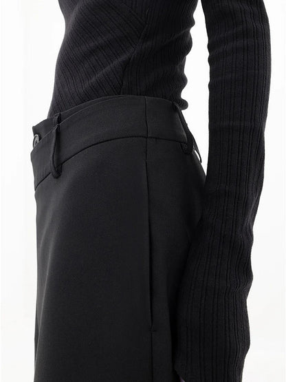 Pantalones Asimétricos de Mujer | Cierre con Botón