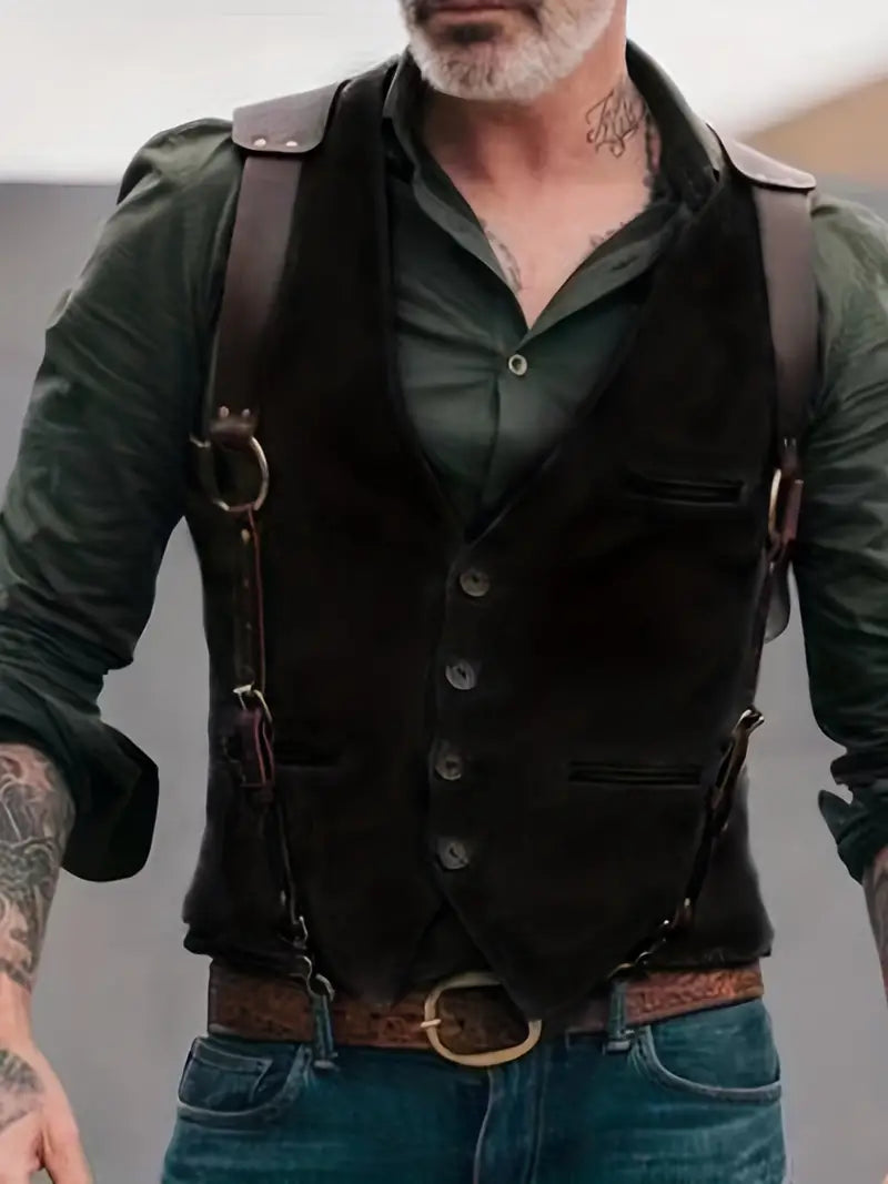 Chaleco Vintage de Hombre | Cuello en V