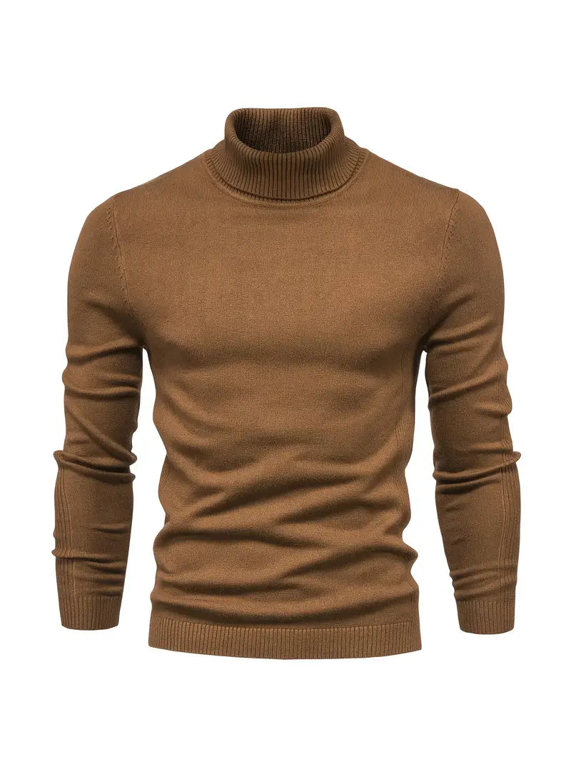Suéter de Cuello Alto para Hombre | Corte Slim