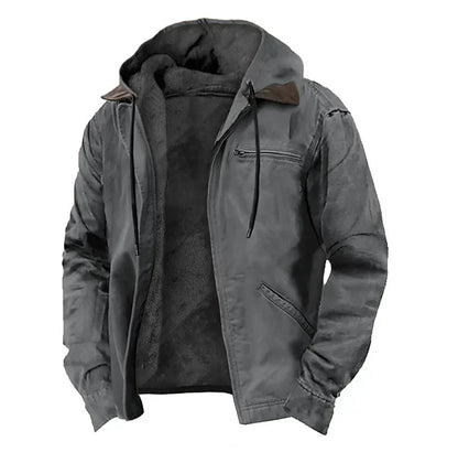 Chaqueta con Capucha de Hombre | Forro Polar