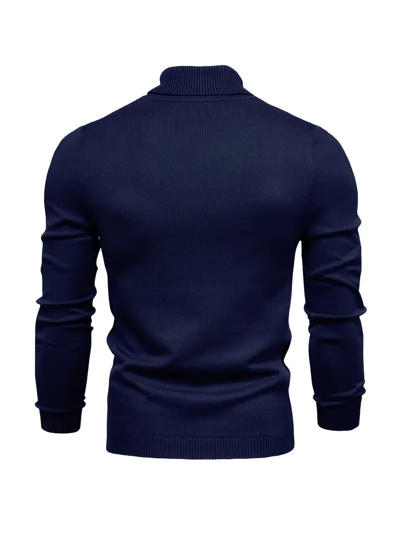 Suéter de Cuello Alto para Hombre | Corte Slim