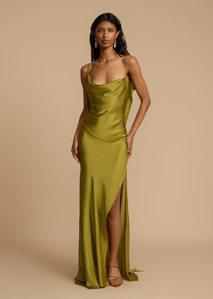 Vestido de noche sin mangas de mujer | maxi