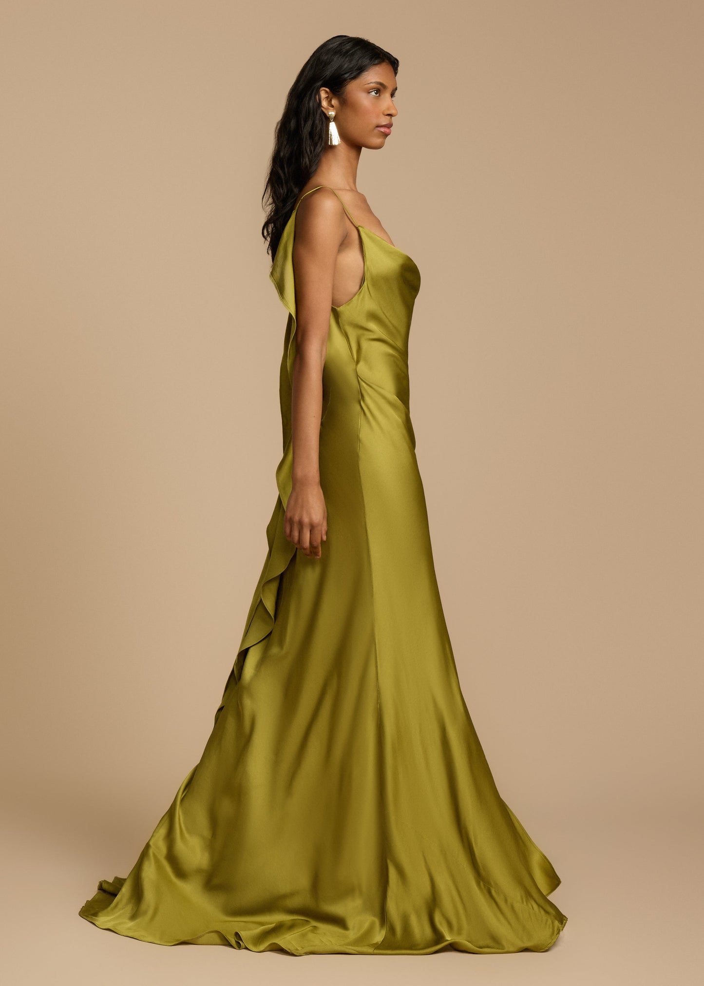 Vestido de noche sin mangas de mujer | maxi