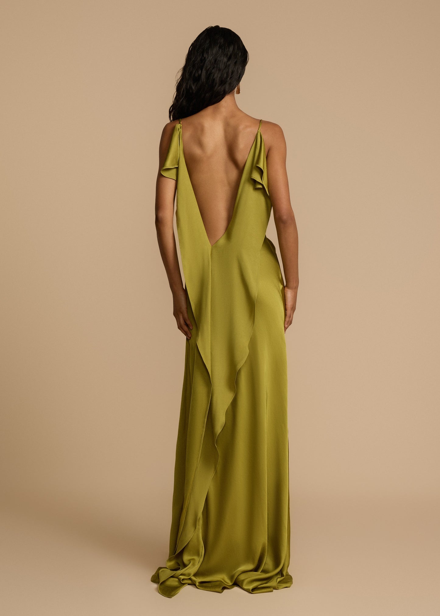 Vestido de noche sin mangas de mujer | maxi