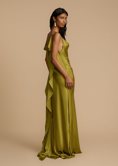 Vestido de noche sin mangas de mujer | maxi