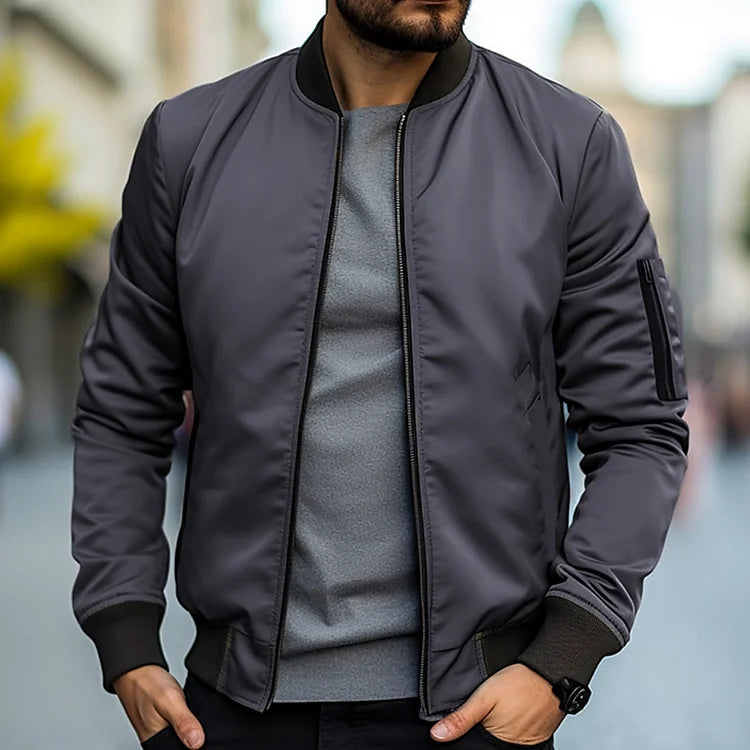 Chaqueta Bomber de Hombre | Bolsillo con Cremallera