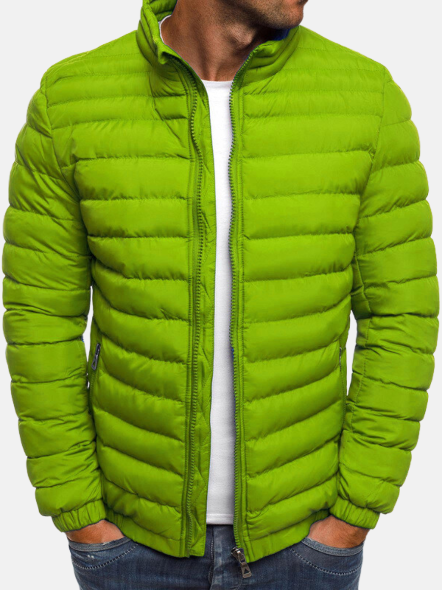 Chaqueta Acolchada Clásica de Hombre | Cuello