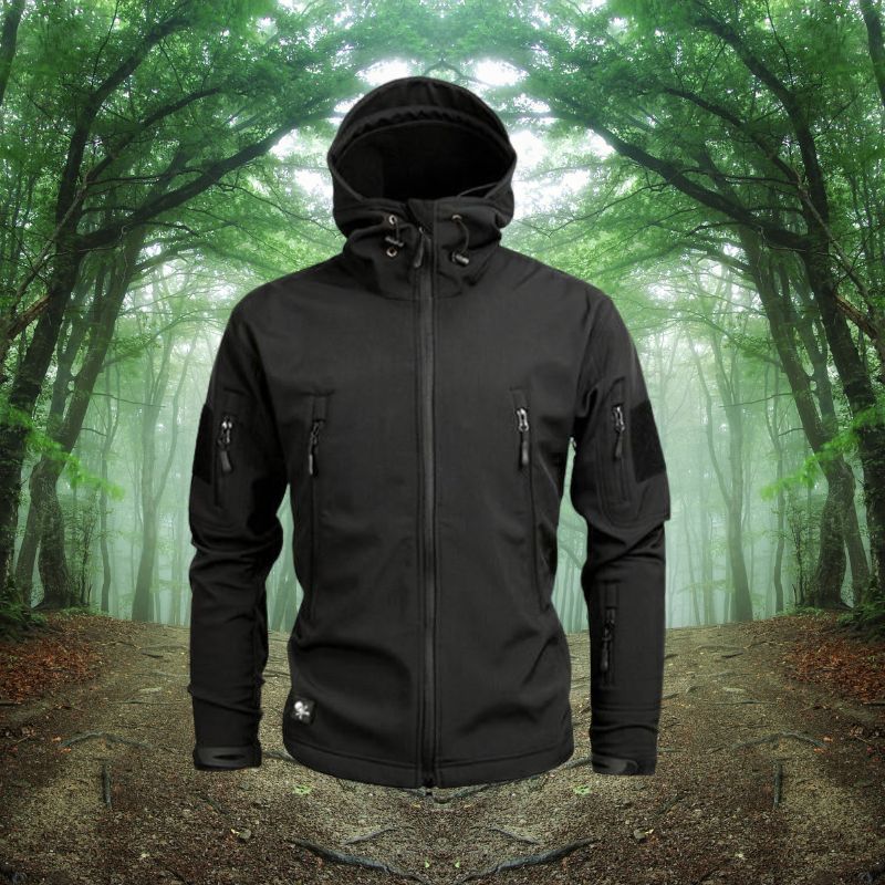 Chaqueta de Exterior con Capucha de Hombre | Multi Bolsillo
