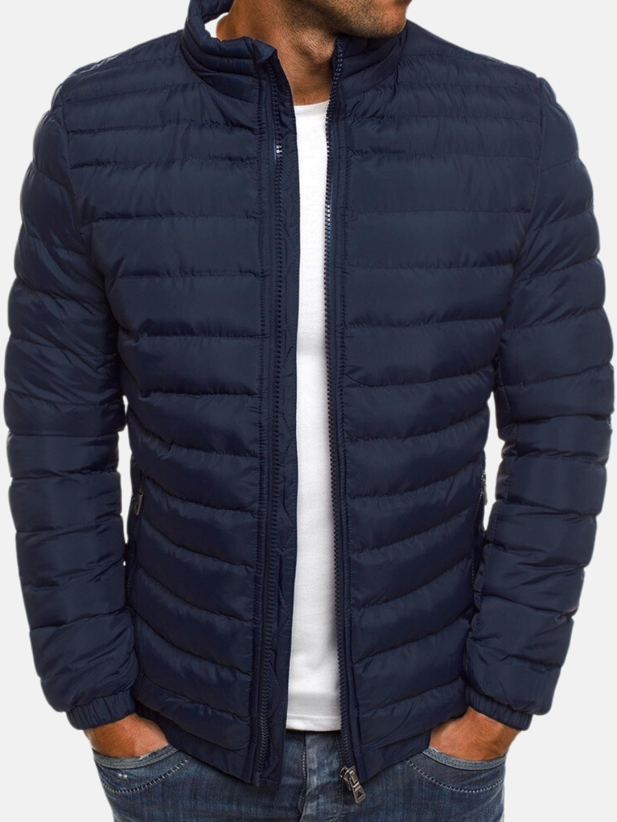 Chaqueta Acolchada Clásica de Hombre | Cuello