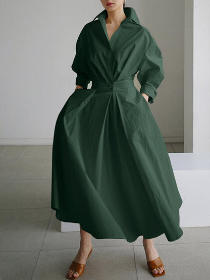 Vestido Maxi de Mujer | Botones Frontales