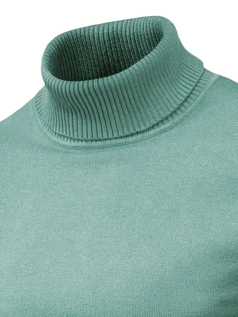 Suéter de Cuello Alto para Hombre | Corte Slim