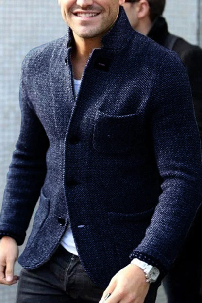 Chaqueta Cárdigan Abotonada de Hombre | Estilo Retro