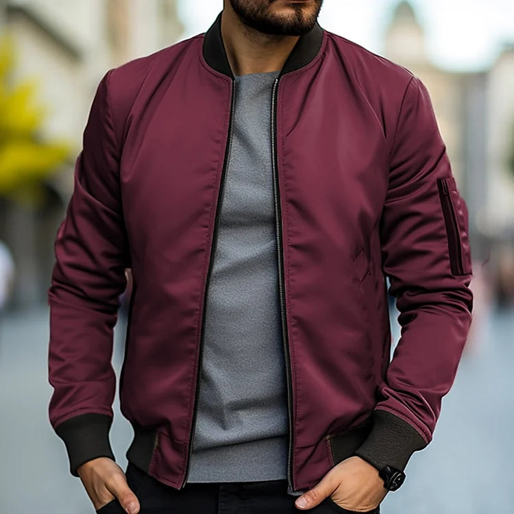Chaqueta Bomber de Hombre | Bolsillo con Cremallera