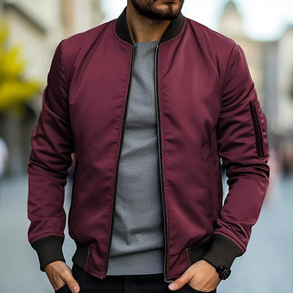 Chaqueta Bomber de Hombre | Bolsillo con Cremallera