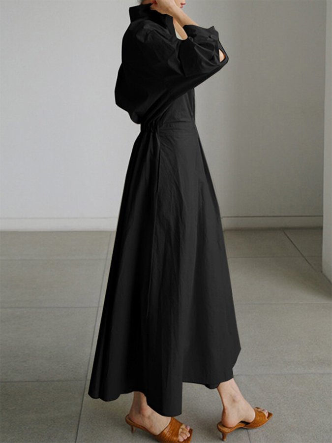 Vestido Maxi de Mujer | Botones Frontales