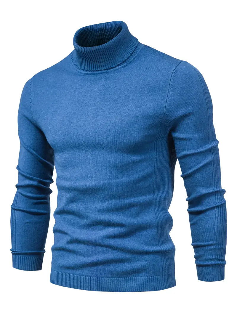 Suéter de Cuello Alto para Hombre | Corte Slim