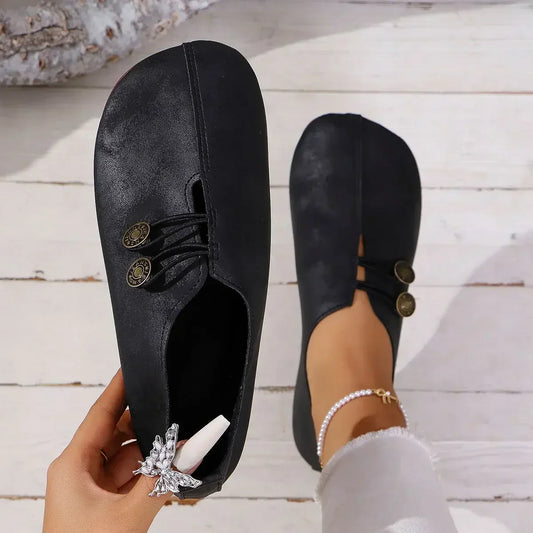 Mocasines de Mujer | Detalle de Botón