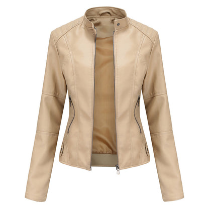 Chaqueta biker para mujer | Cuello subido