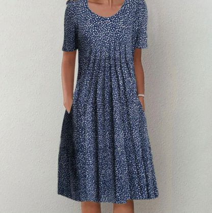 Vestido midi estampado de mujer | verano