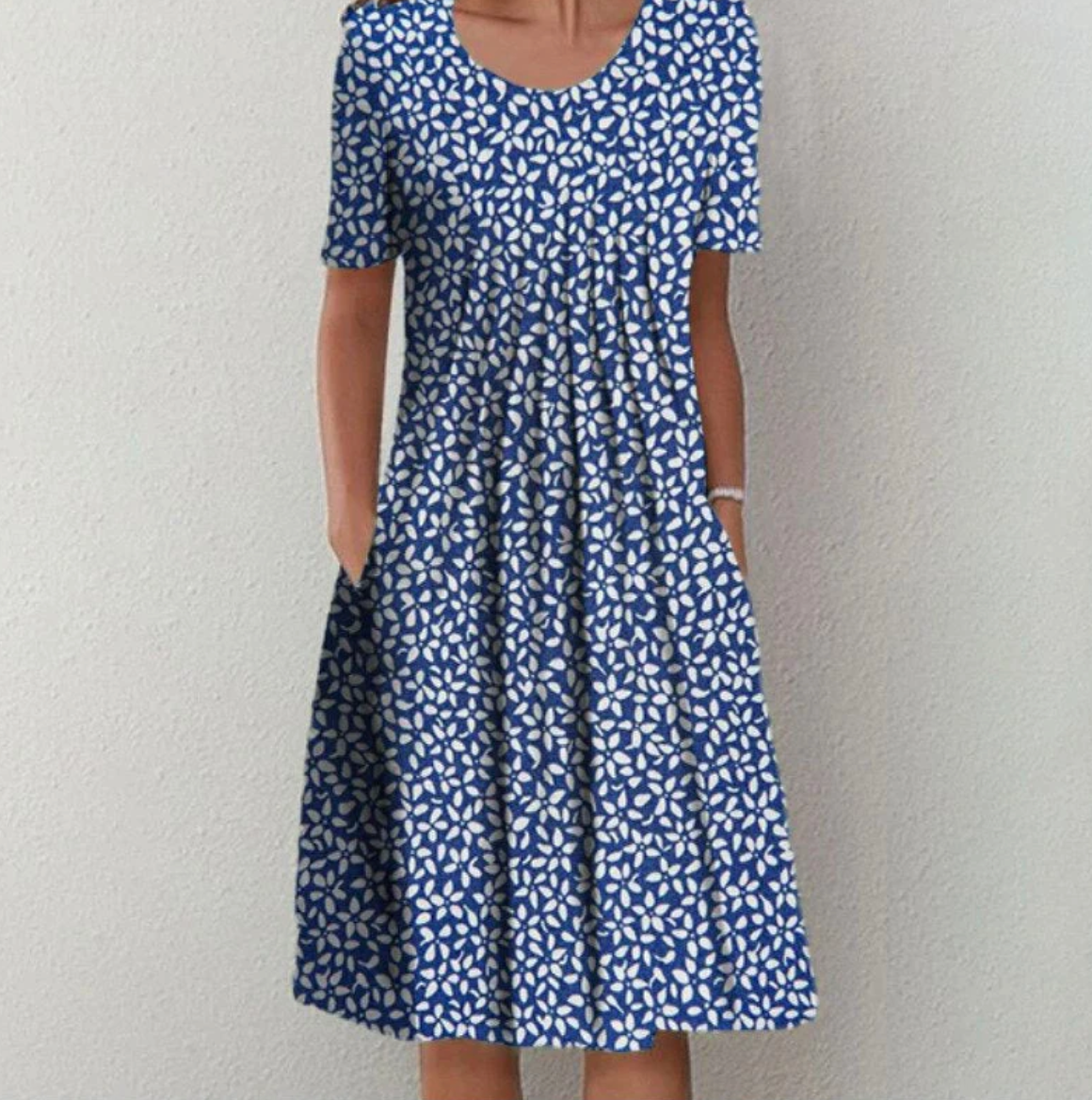 Vestido midi estampado de mujer | verano