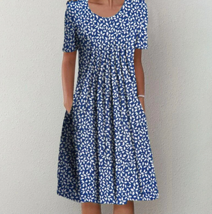 Vestido midi estampado de mujer | verano