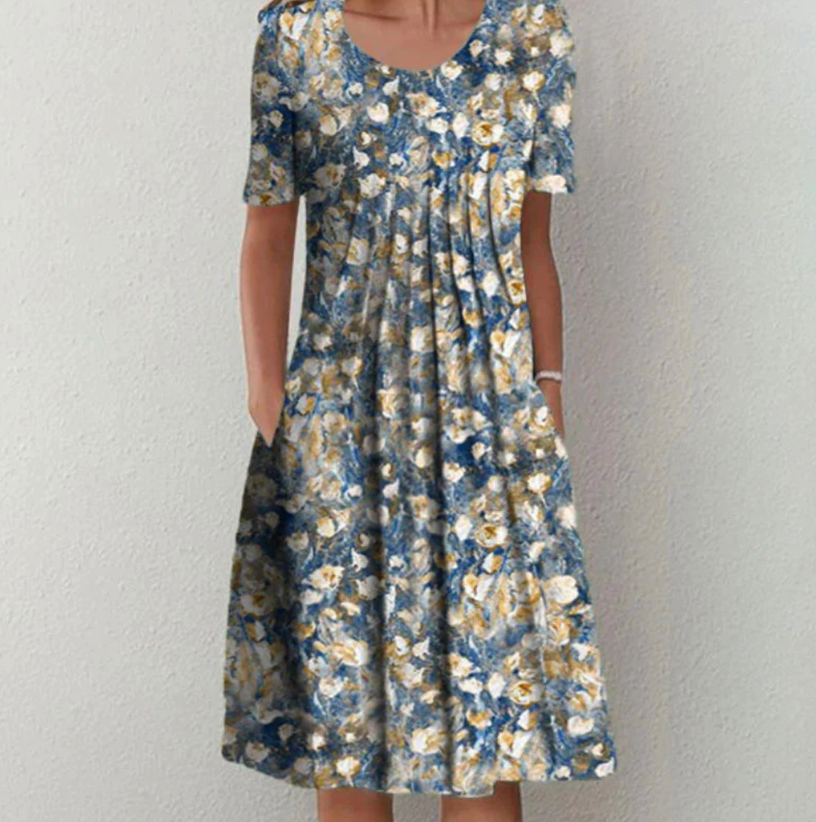 Vestido midi estampado de mujer | verano
