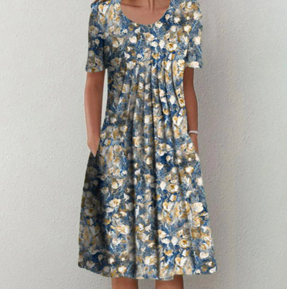 Vestido midi estampado de mujer | verano