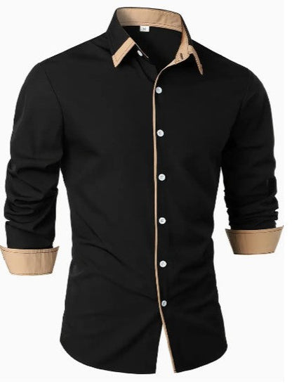 Camisa Casual de Hombre | Detalle en Contraste