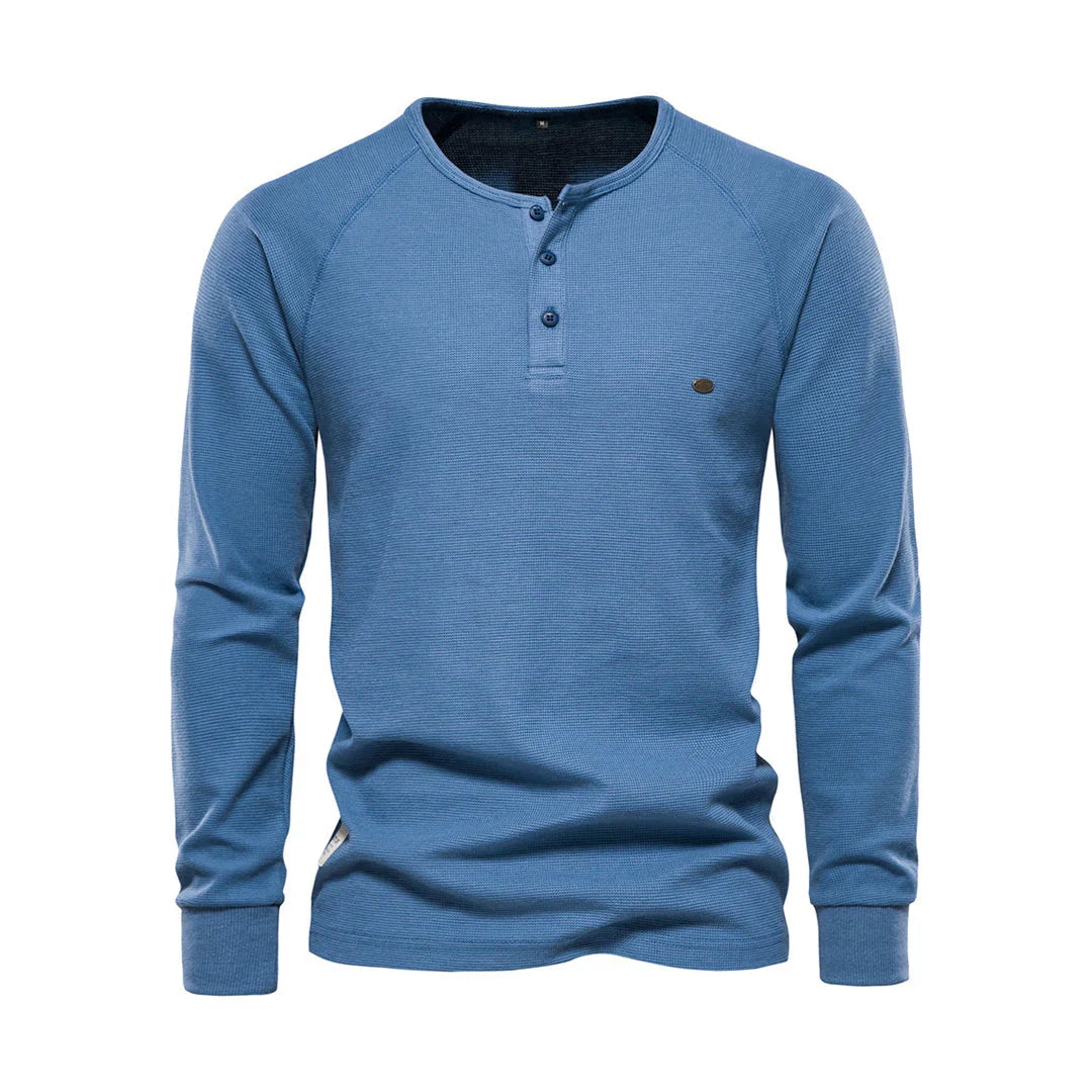 Camiseta Henley de Hombre | Manga Larga