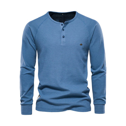 Camiseta Henley de Hombre | Manga Larga