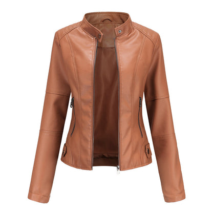Chaqueta biker para mujer | Cuello subido