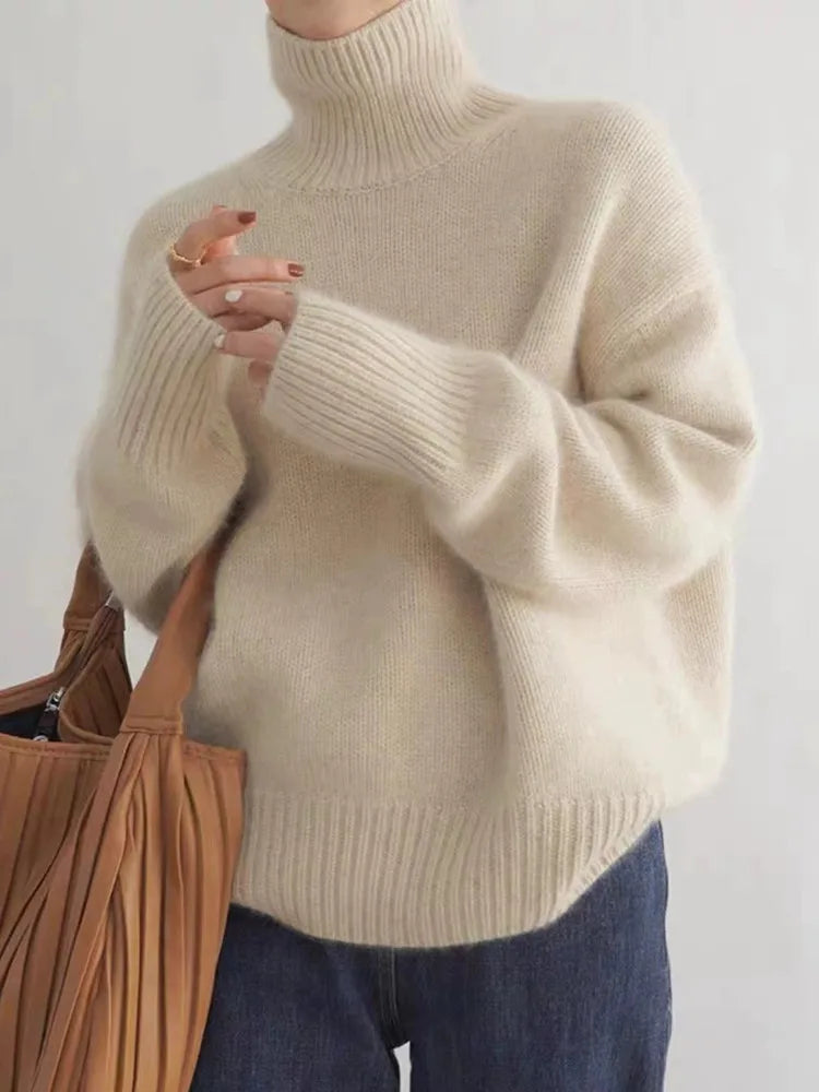 Suéter de Mujer de Cuello Alto | Estilo Clásico