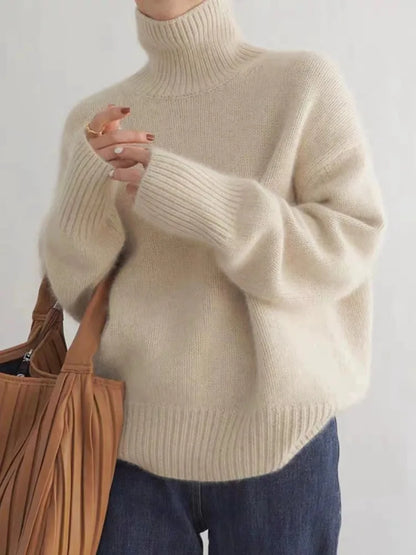 Suéter de Mujer de Cuello Alto | Estilo Clásico