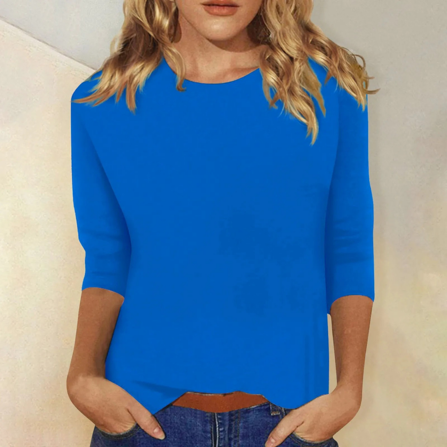 Camiseta de Mujer de Manga Larga | Cuello Redondo