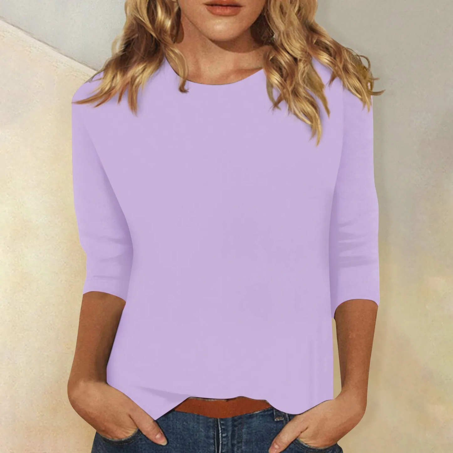 Camiseta de Mujer de Manga Larga | Cuello Redondo