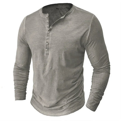 Camisa Henley de Hombre |  Manga Larga