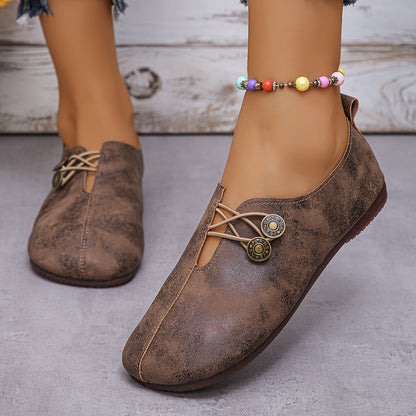 Mocasines de Mujer | Detalle de Botón
