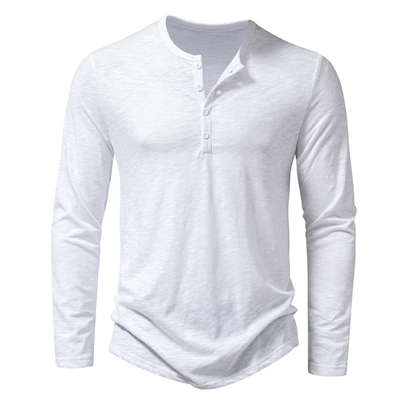Camisa Henley de Hombre | Manga Larga