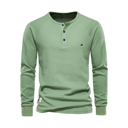 Camiseta Henley de Hombre | Manga Larga