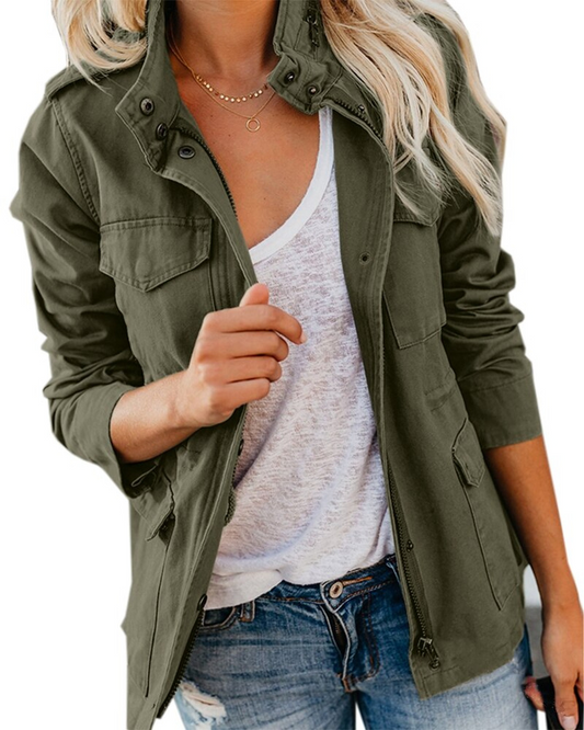 Chaqueta utilitaria para mujer | Bolsillos delanteros