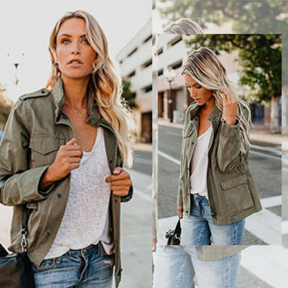 Chaqueta utilitaria para mujer | Bolsillos delanteros
