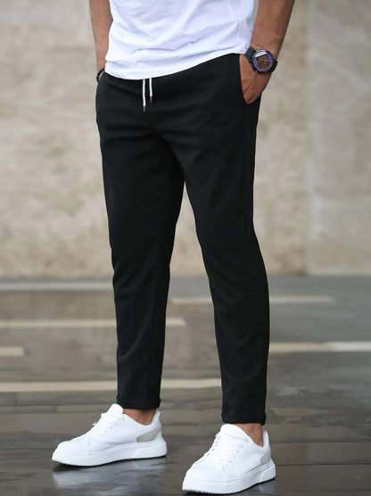 Pantalones Elásticos de Hombre | Cintura con Cordón