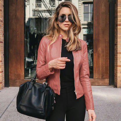 Chaqueta biker para mujer | Cierre delantero
