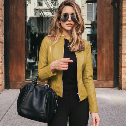 Chaqueta biker para mujer | Cierre delantero