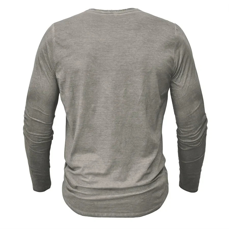 Camisa Henley de Hombre |  Manga Larga